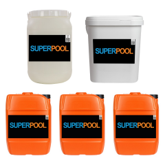 Set 8 - SPP Superpool 30-50 Metreküp Havuzlar İçin 1 Aylık Bakım Kimyasalı