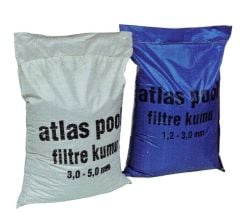Atlaspool 1,0 - 3,0 mm Kuvars Filtre Kumu - 25 Kg (Kalın)