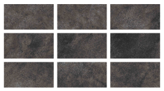 Serapool Pool Garden Anthracite 33x66cm Porselen Karo