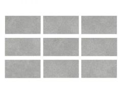 Serapool Cement Grey 33x66cm Porselen Karo