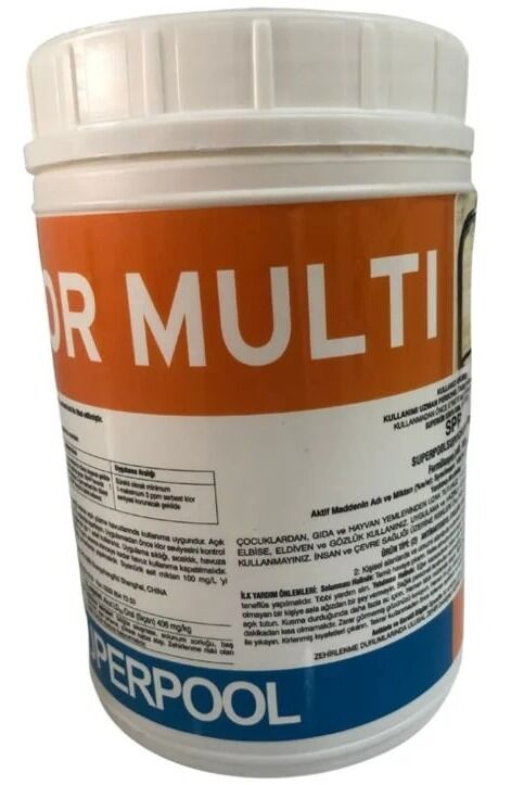 SPP Superpool Multi Tablet Klor 1KG 3 Etkili Havuz Suyu Dezenfektanı