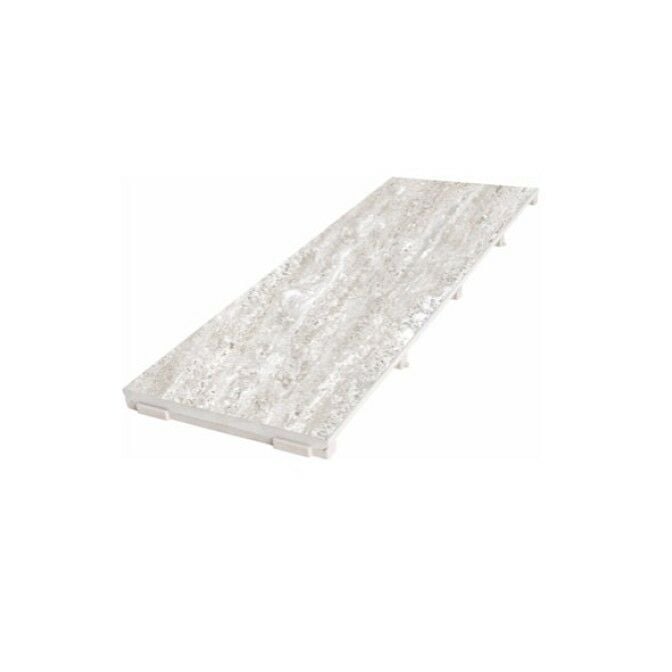 Serapool Silver Traverten Serisi Monoblok Hidden Izgara - Havuz Izgarası