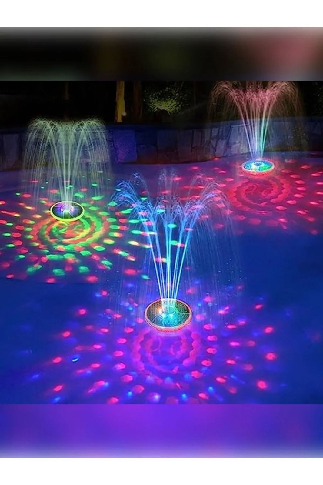 Aquativ RGB Led Işıklı Fıskiye