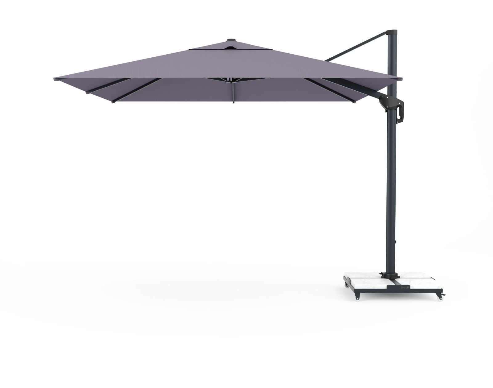 Esse Alüminyum Gövdeli Yandan Kollu Bahçe Havuz Şemsiyesi - antrasit