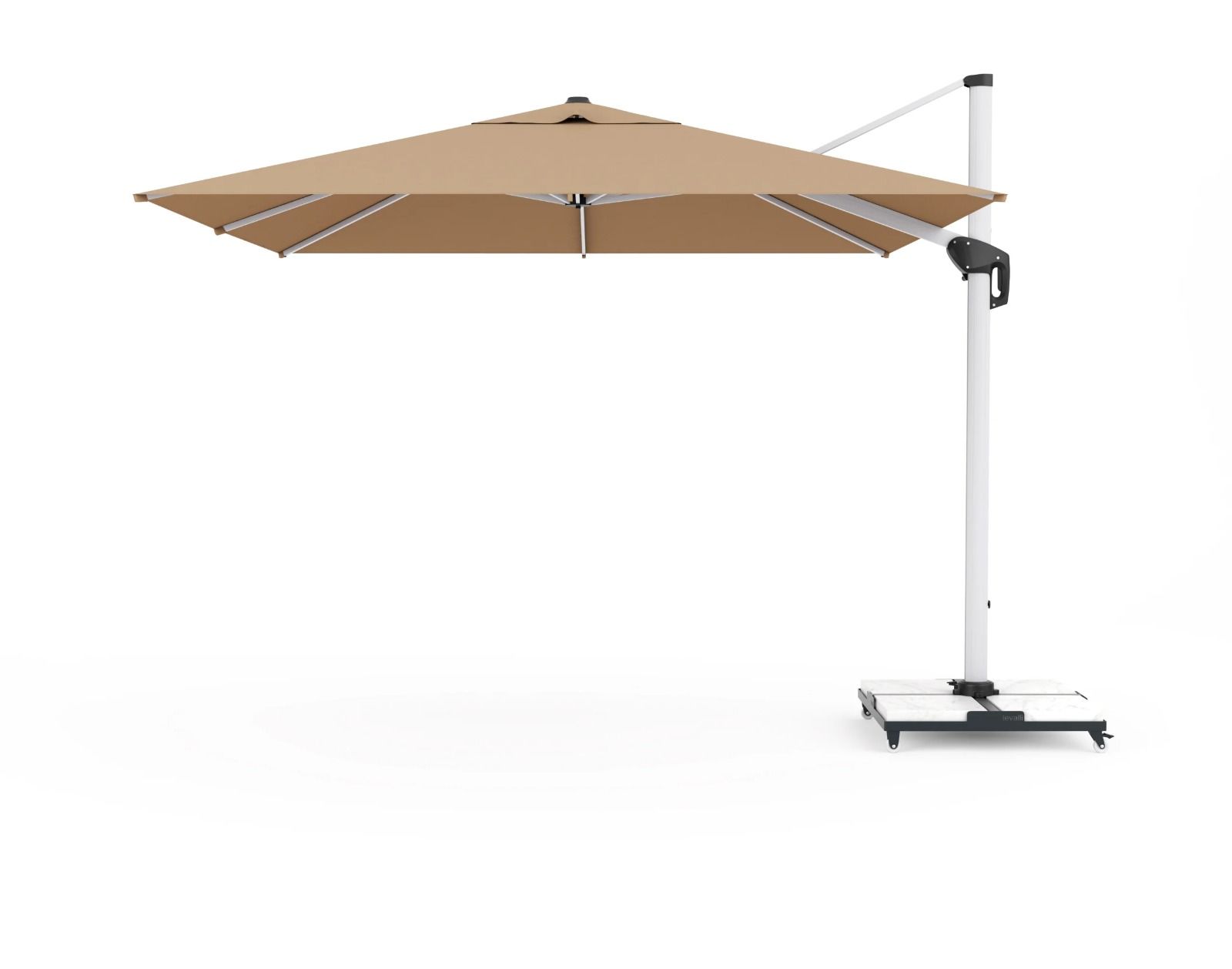 Esse  Alüminyum Gövdeli Yandan Kollu Bahçe Havuz Şemsiyesi - Cappuccino