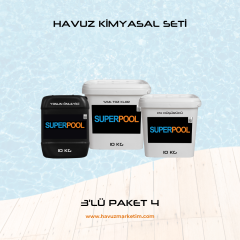 SPP Superpool 3'lü Havuz Temizlik Kimyasalı Paketi-4