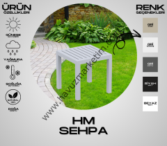 HM Mini Sehpa Gümüş Gri