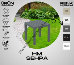 HM Mini Sehpa Koyu Gri