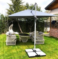 Esse İnox Gövdeli Yandan Kollu Bahçe Havuz Şemsiyesi - antrasit