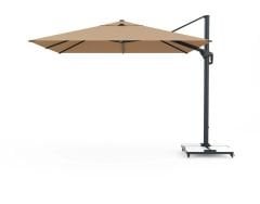 Esse Antrasit Gövdeli Yandan Kollu Bahçe Havuz Şemsiyesi - cappuccino