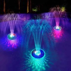 Aquativ Solar RGB Led Işıklı Havuz ve Gölet Fıskiyesi