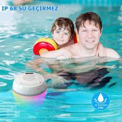 Aquativ RGB Su Geçirmez Yüzen Speaker ve Termometre