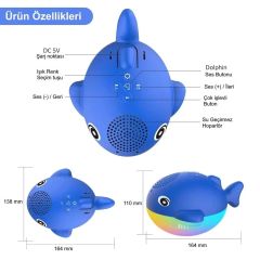 Aquativ Rgb Su Geçirmez Yüzen Hoparlör Balık